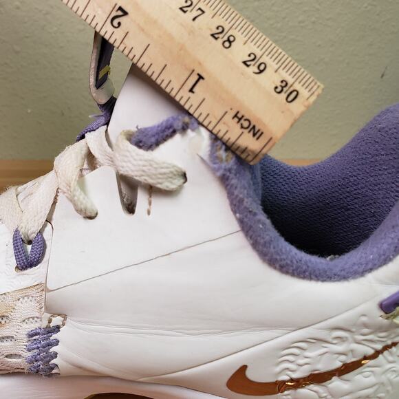 Nike Men\'s 8.5 Lebron Witness 5 Shoes Lakers‎ White Purple Basketball Sneakers main image 11